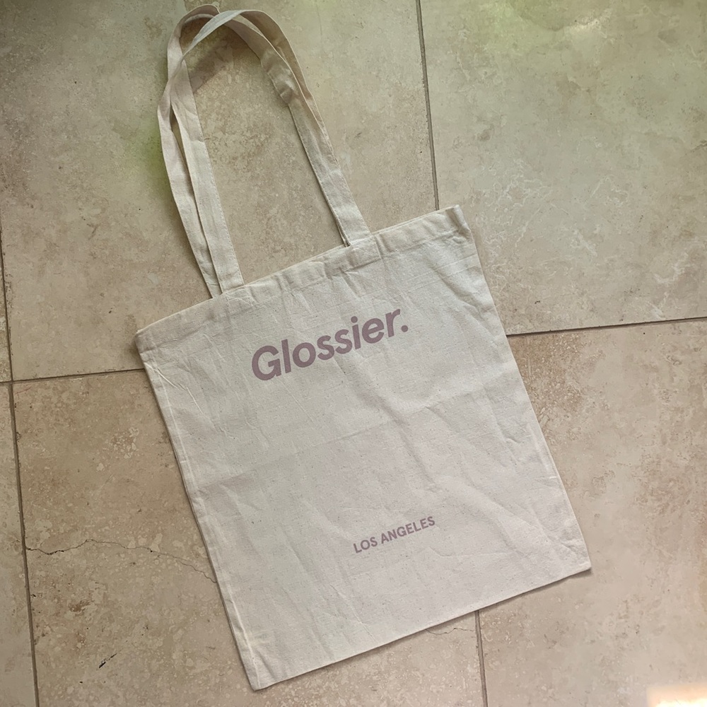 GLOSSIER Los Angeles tote bag